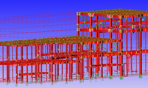 Trung tâm bảo dưỡng máy kết hợp văn phòng 650 tấn thép