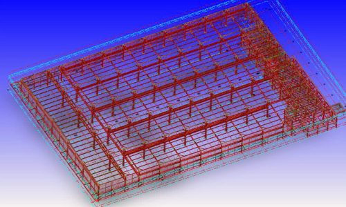 Nhà máy kết hợp văn phòng 2200 tấn thép